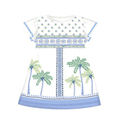 MAYORAL - Palm Tree Dress - Indigo
