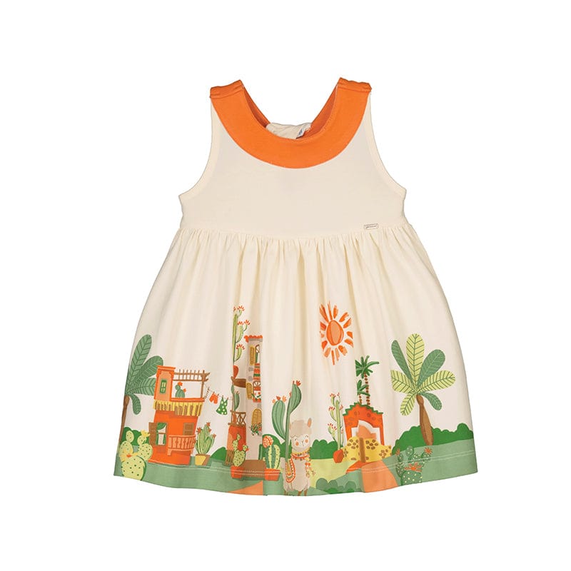 MAYORAL - Lama Dress- Tangerine