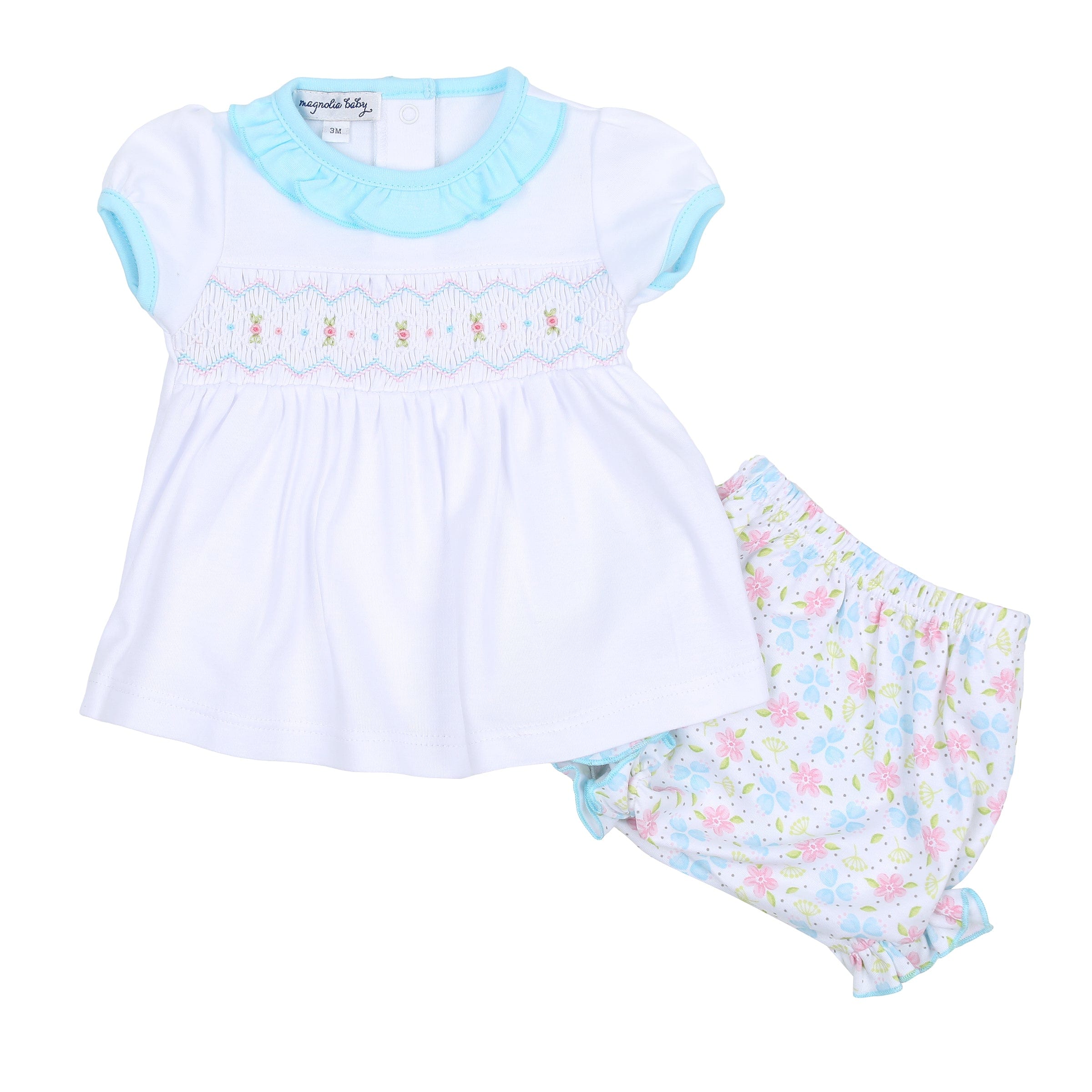 MAGNOLIA BABY - Anna’s Classics Smocked Dress - Blue main image 0