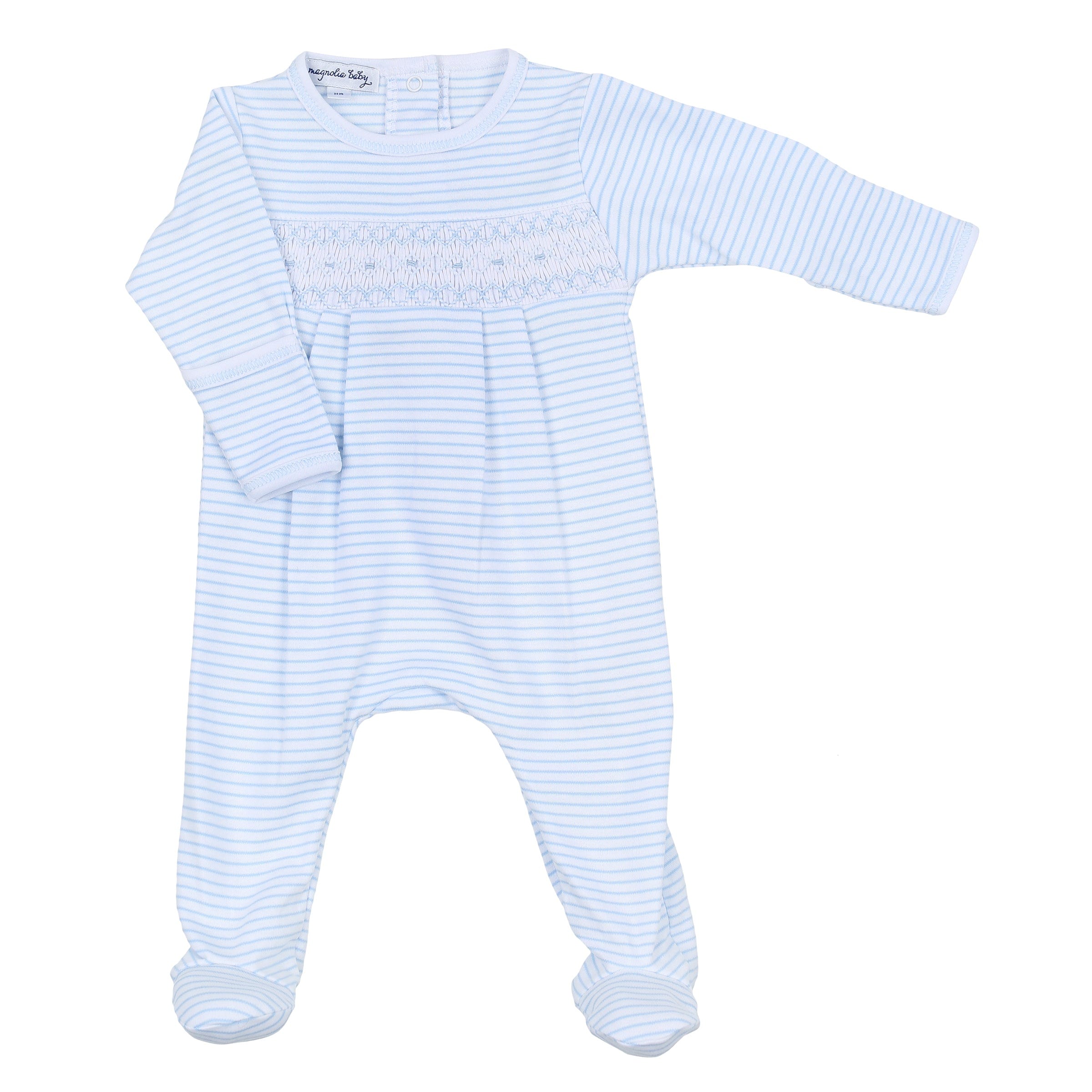 MAGNOLIA BABY - Katie & Kyle Smocked Four Piece Set - Blue