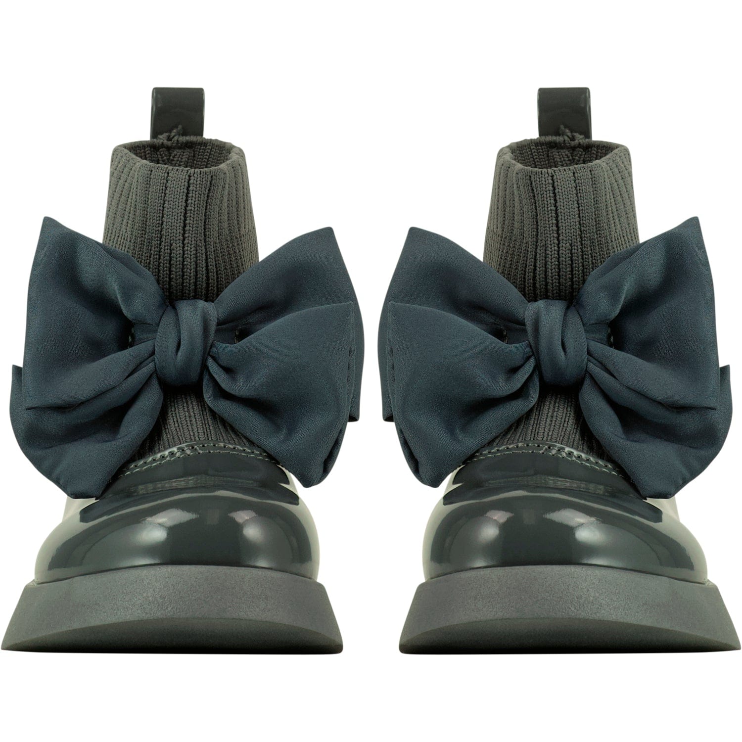 A DEE - Back To School Mary Jane Sock Wellington - Grey