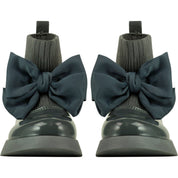 A DEE - Back To School Mary Jane Sock Wellington - Grey