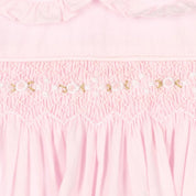 PRETTY ORIGINALS - Smocked Dress Set & Hairband  - Pink