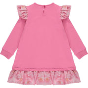 A DEE - Peony Dreams Anastasia Frill Sweat Dress - Peony Pink