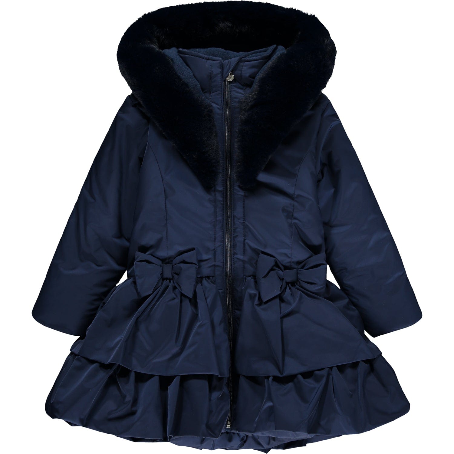 Girls navy blue clearance coat