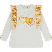 A DEE - Baroque Love Bunny Heart Legging Set - White