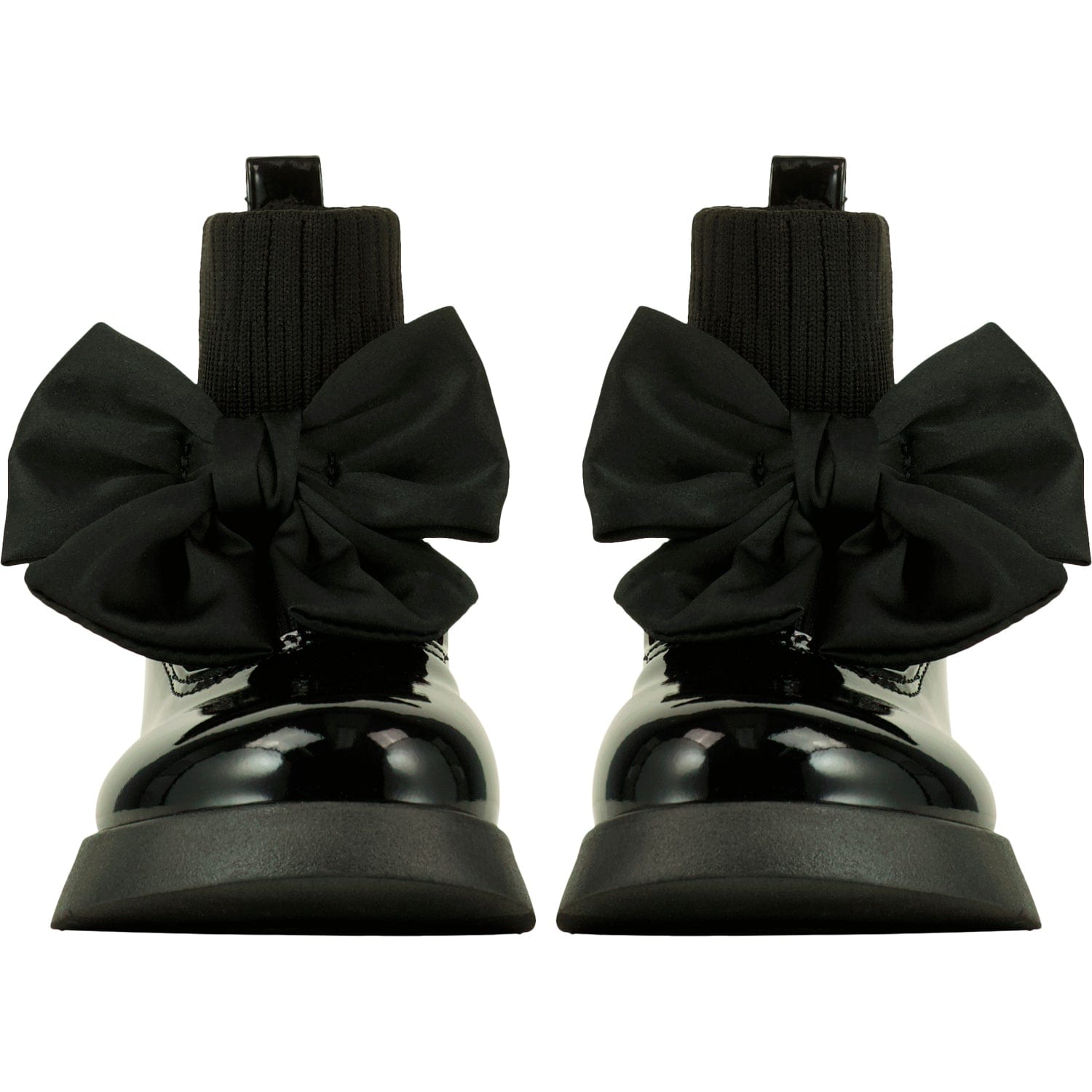 A DEE - Back To School Mary Jane Sock Wellington - Black