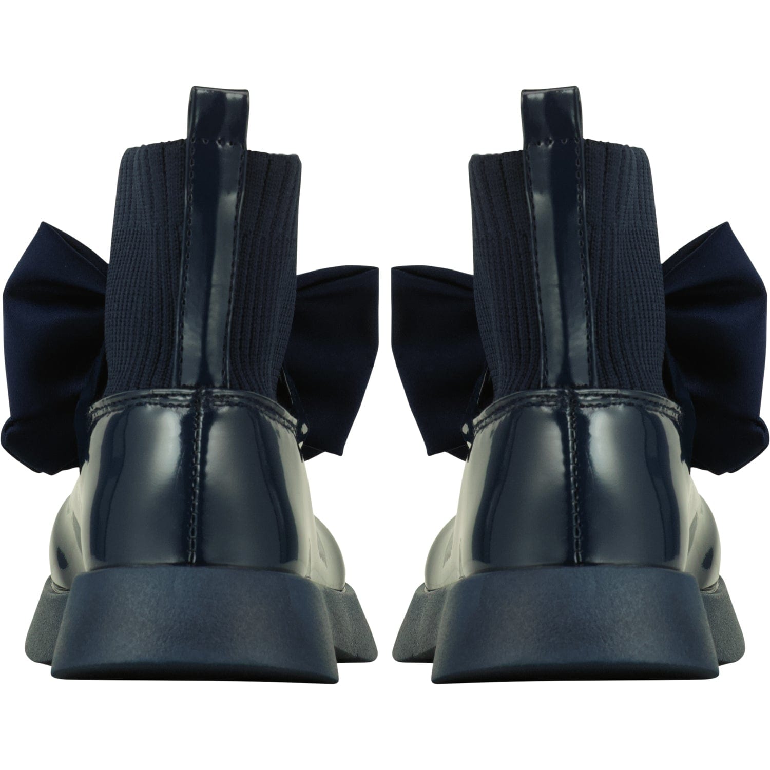 A DEE - Back To School Mary Jane Sock Wellington - Navy