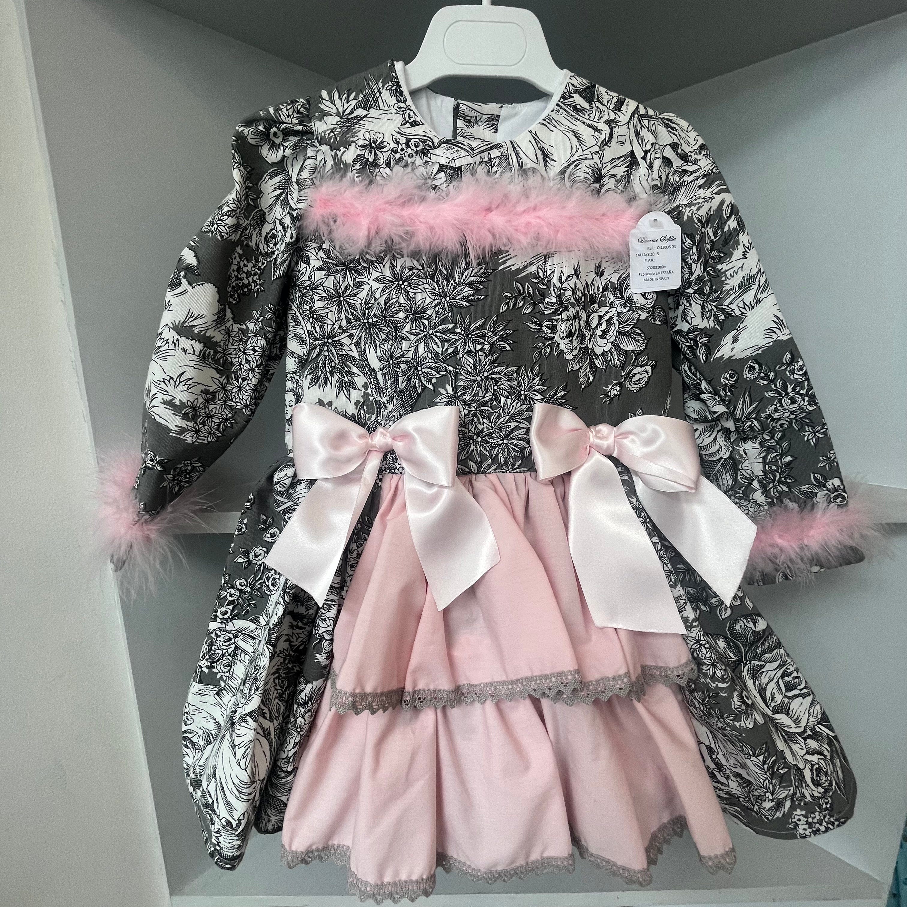 DUERMA SAFILLA - Peacock Puffball Dress & Bloomers - Lilac
