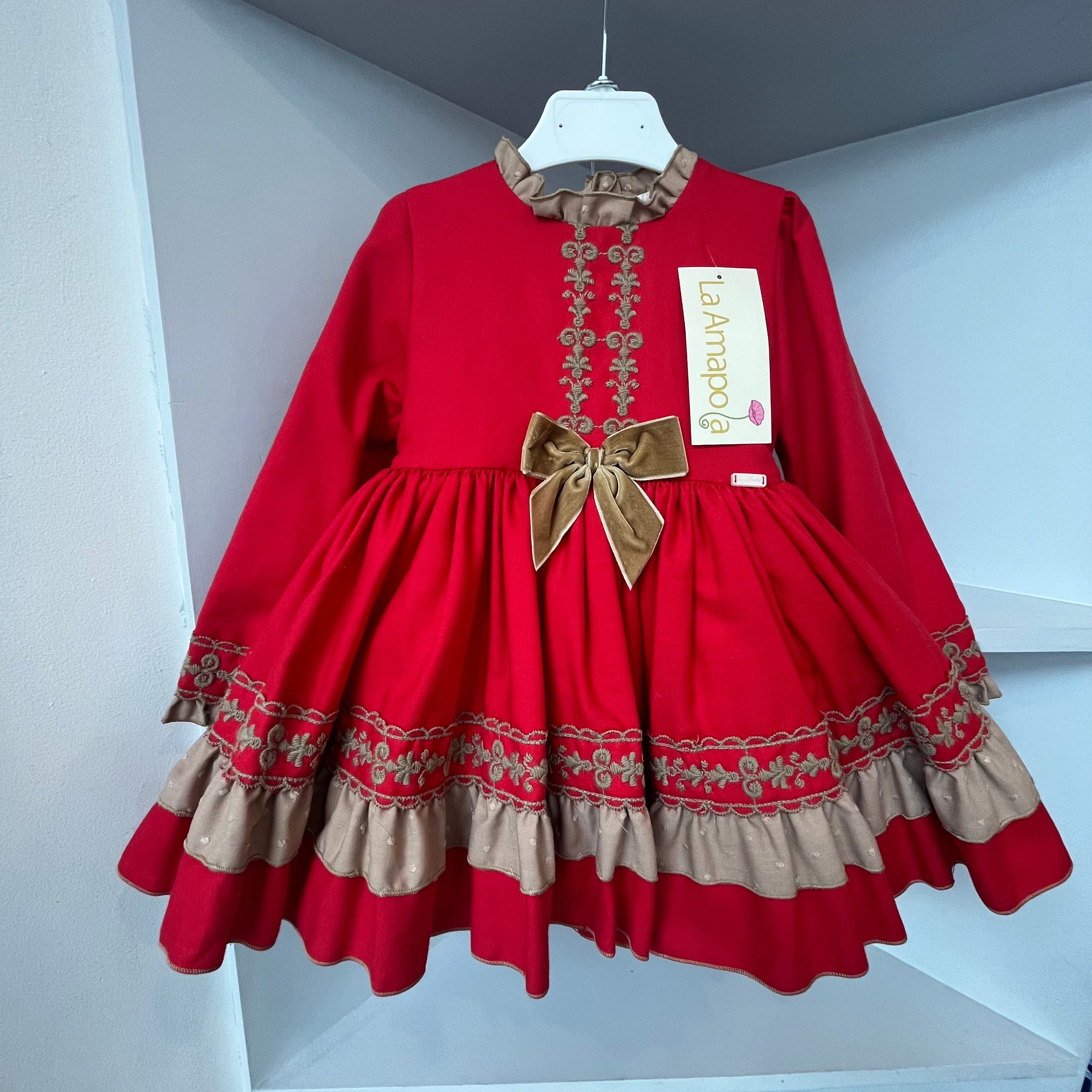 LA AMAPOLA - Nancy Baby Dress - Pink main image 0