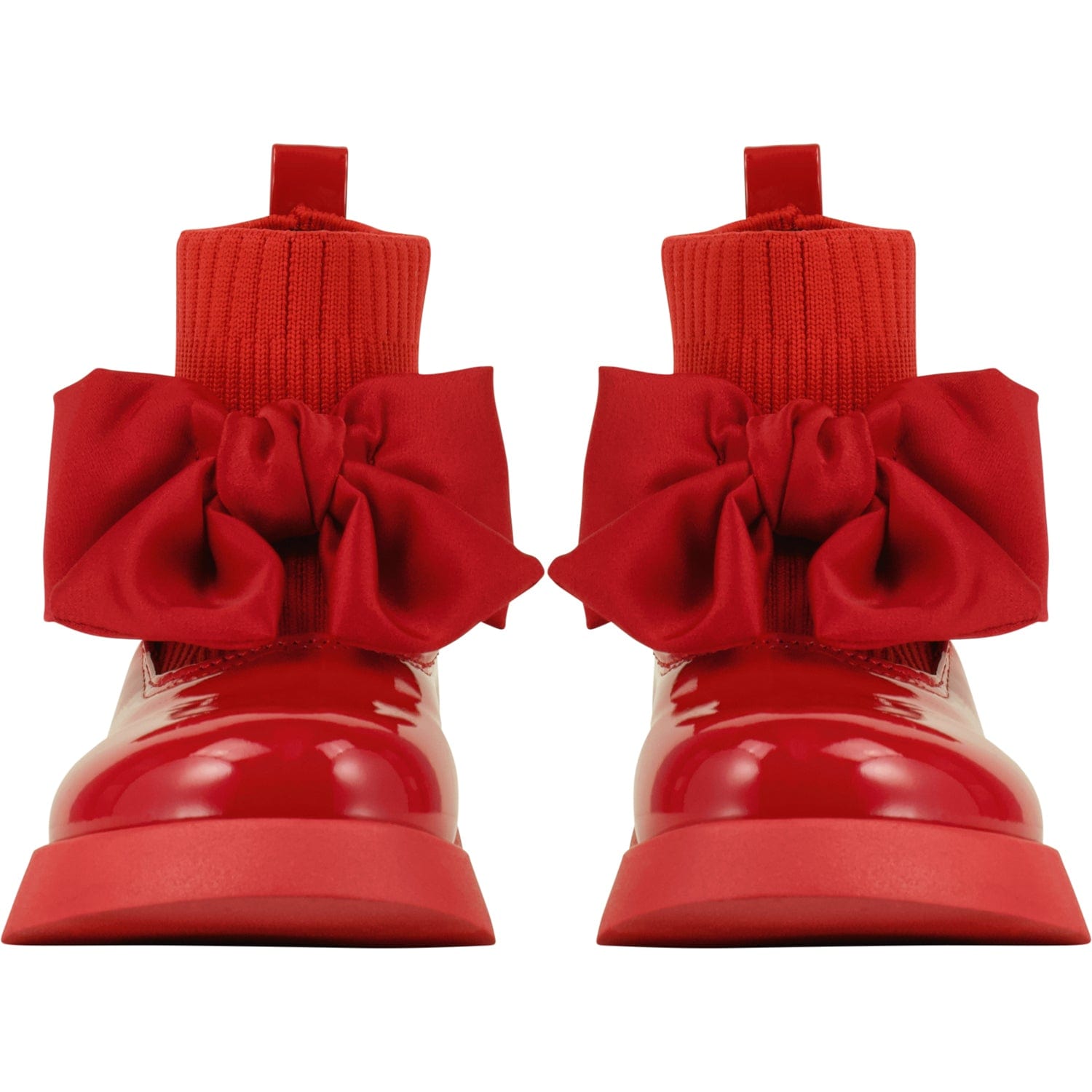 A DEE - Back To School Mary Jane Sock Wellington - Red