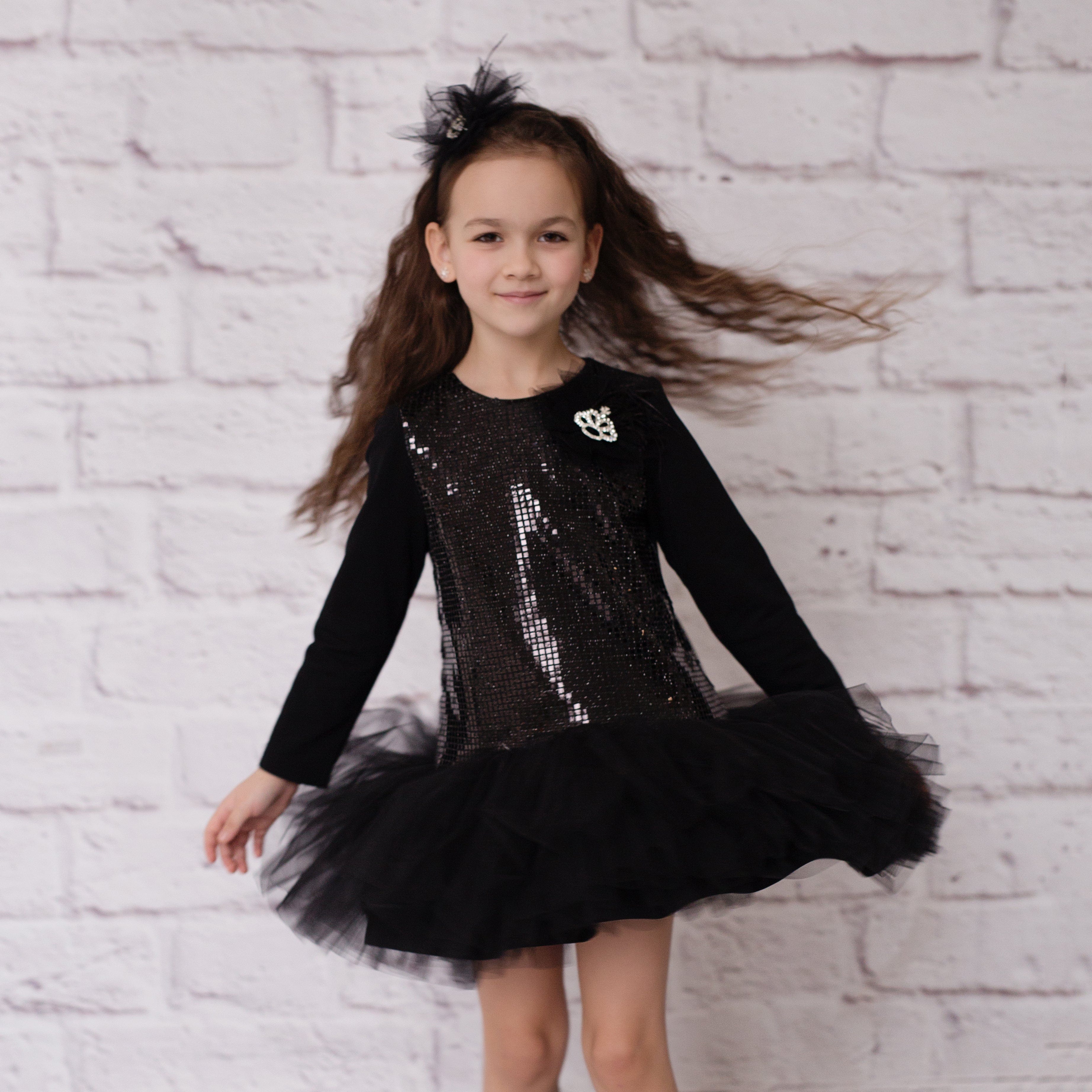 Daga - Ceremony Embellished Motif Tutu Dress - White