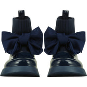 A DEE - Back To School Mary Jane Sock Wellington - Navy