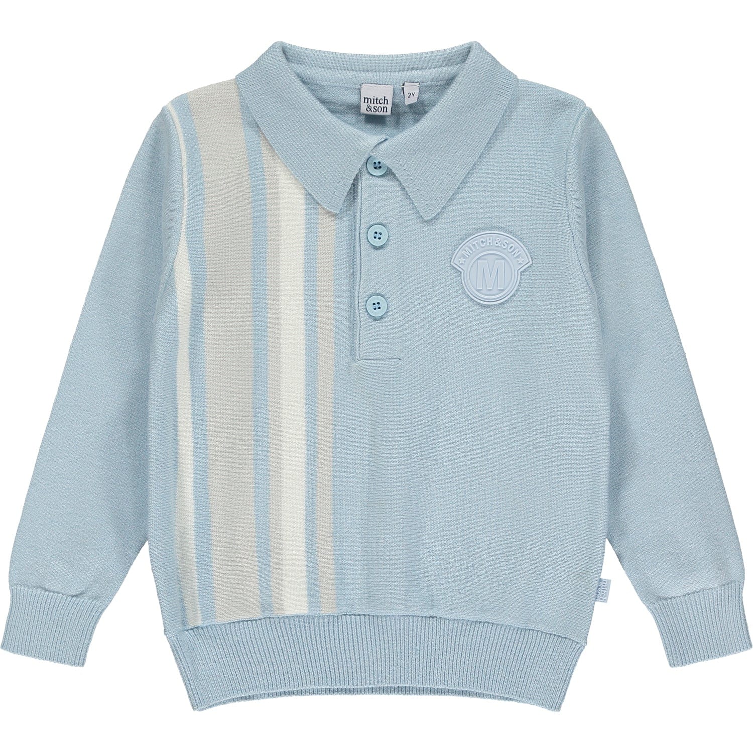 MITCH & SON -  Nino Knitted Polo Set - Sky Blue