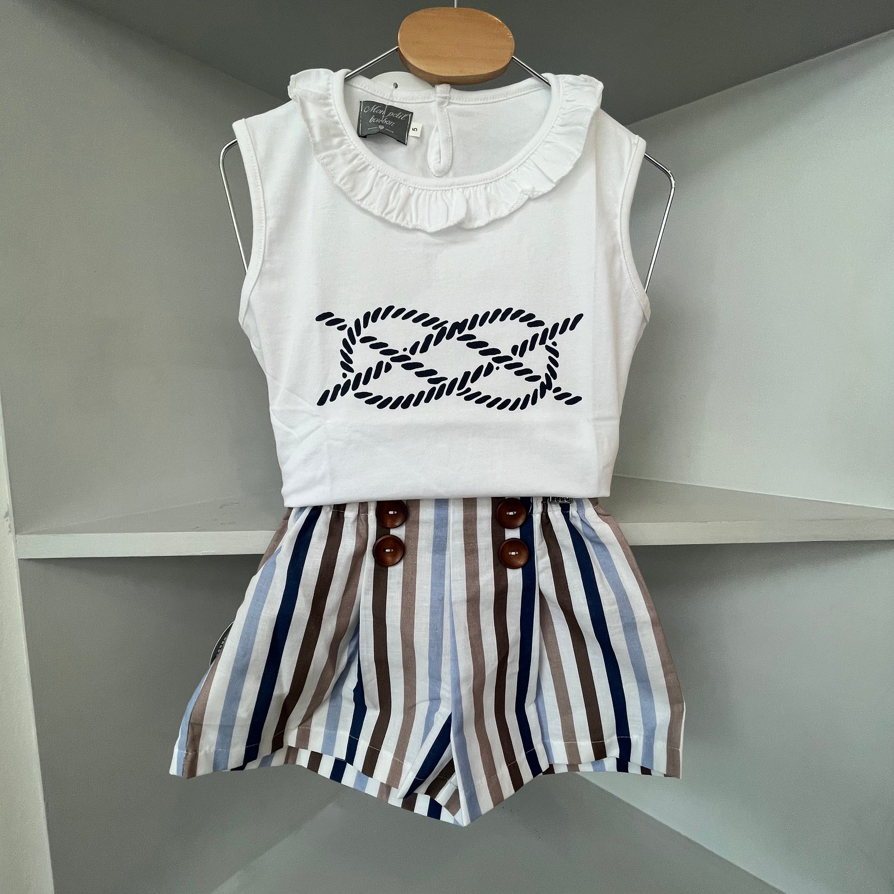 NINI / MON PETIT - Stripe Short Set