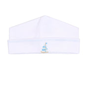 MAGNOLIA BABY - Tiny Sailboat Embroidered Four Piece Set - Blue