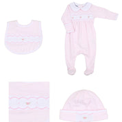 MAGNOLIA BABY - Anna Smocked Four Piece Set - Pink