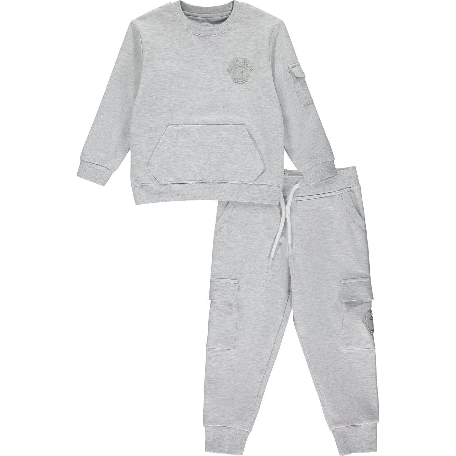 MITCH & SON - Nobel Crew Neck Tracksuit - Grey Marl