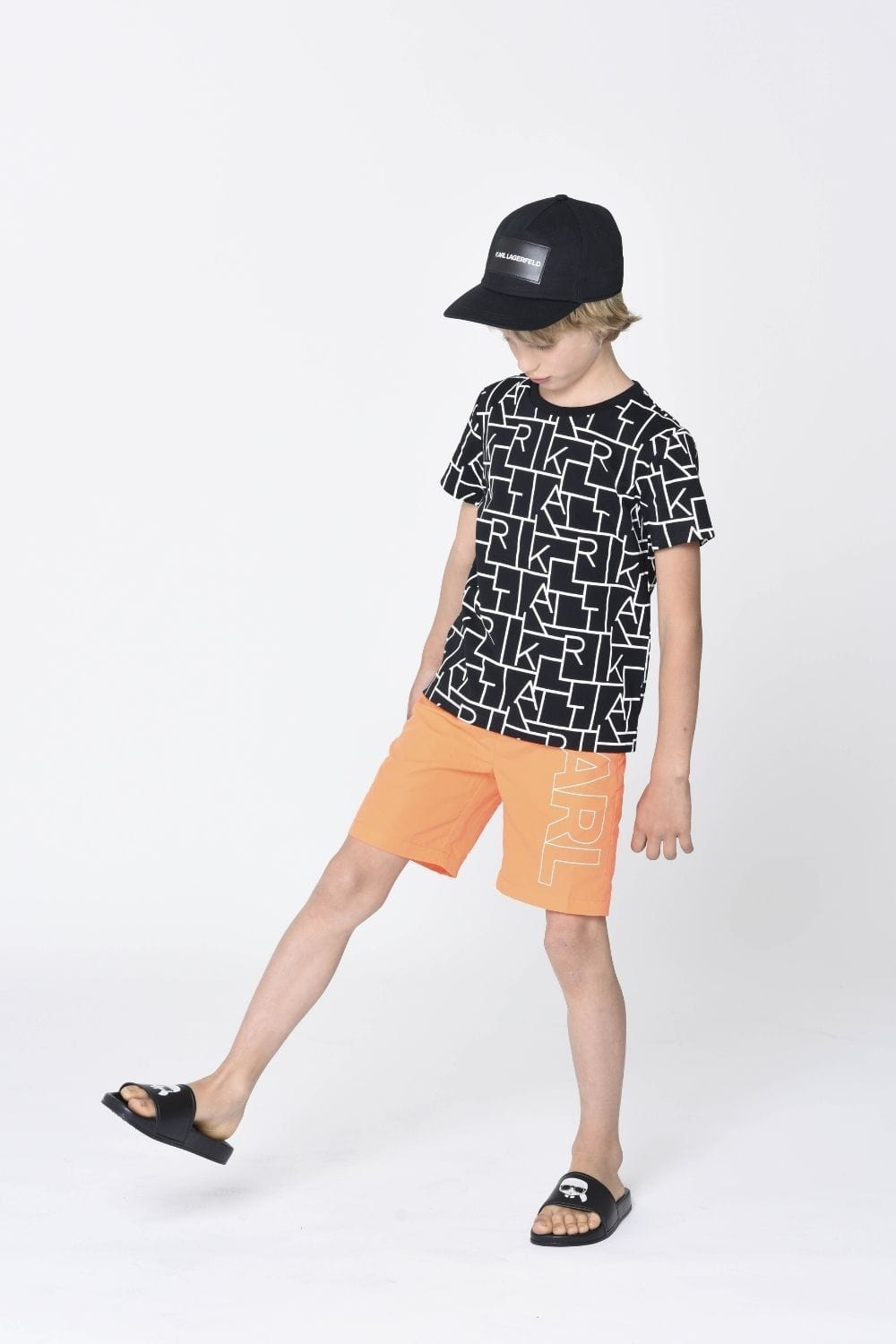 Karl Lagerfeld - Digikarl Logo Print T Shirt - Black