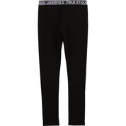 Karl Lagerfeld - Milano jersey leggings - Black
