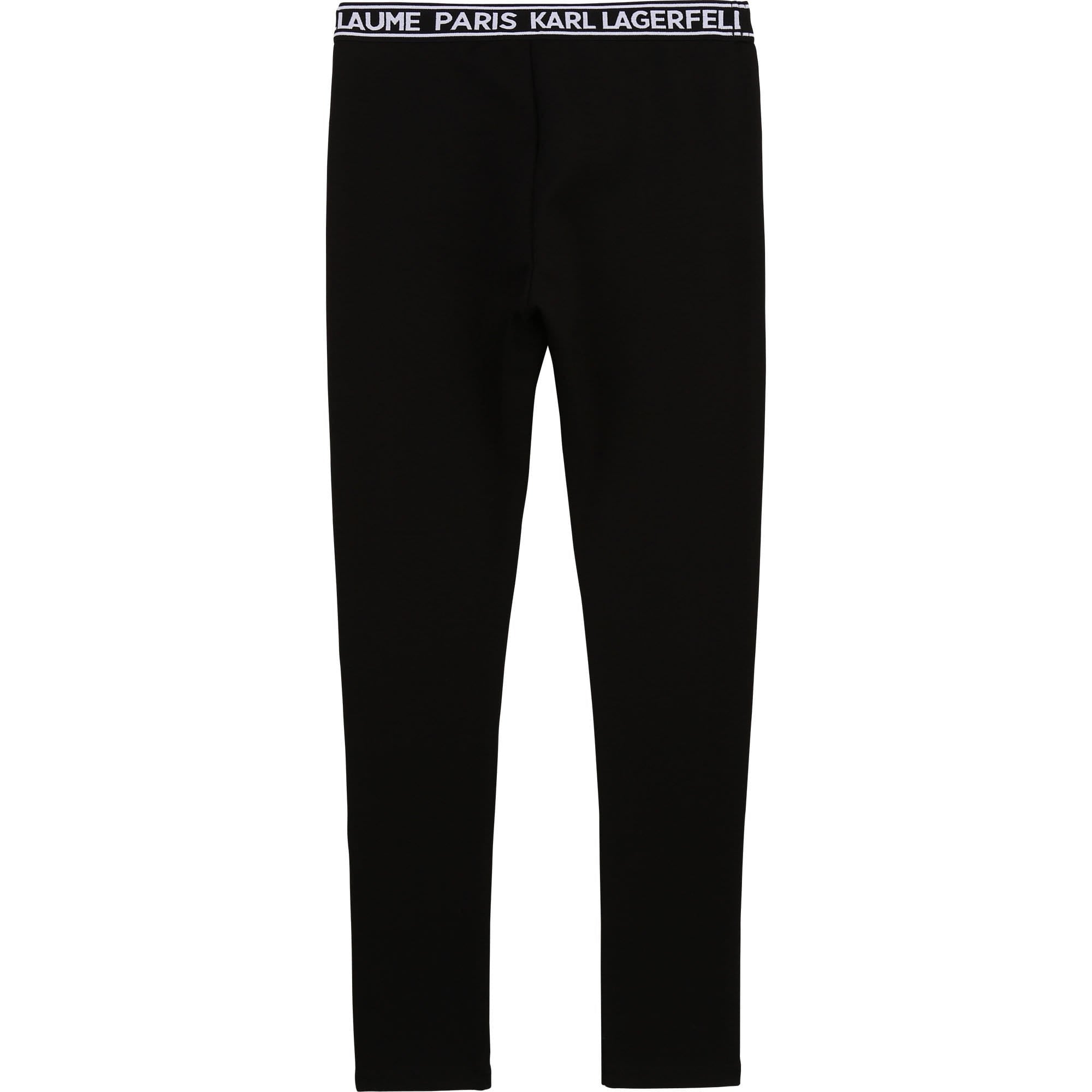 Karl Lagerfeld - Milano jersey leggings - Black