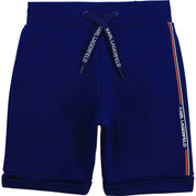Karl Lagerfeld - Logo Detail Laces Bermuda Shorts - Navy