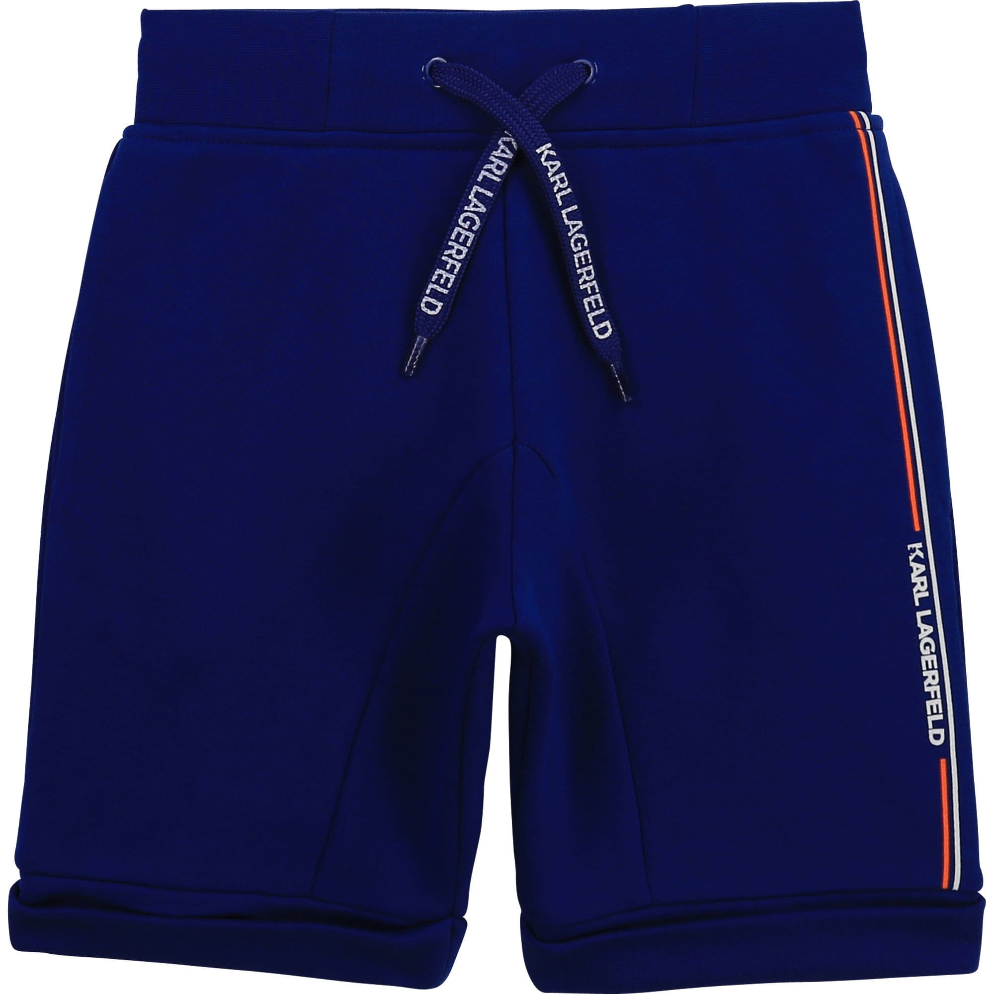 Karl Lagerfeld - Logo Detail Laces Bermuda Shorts - Navy