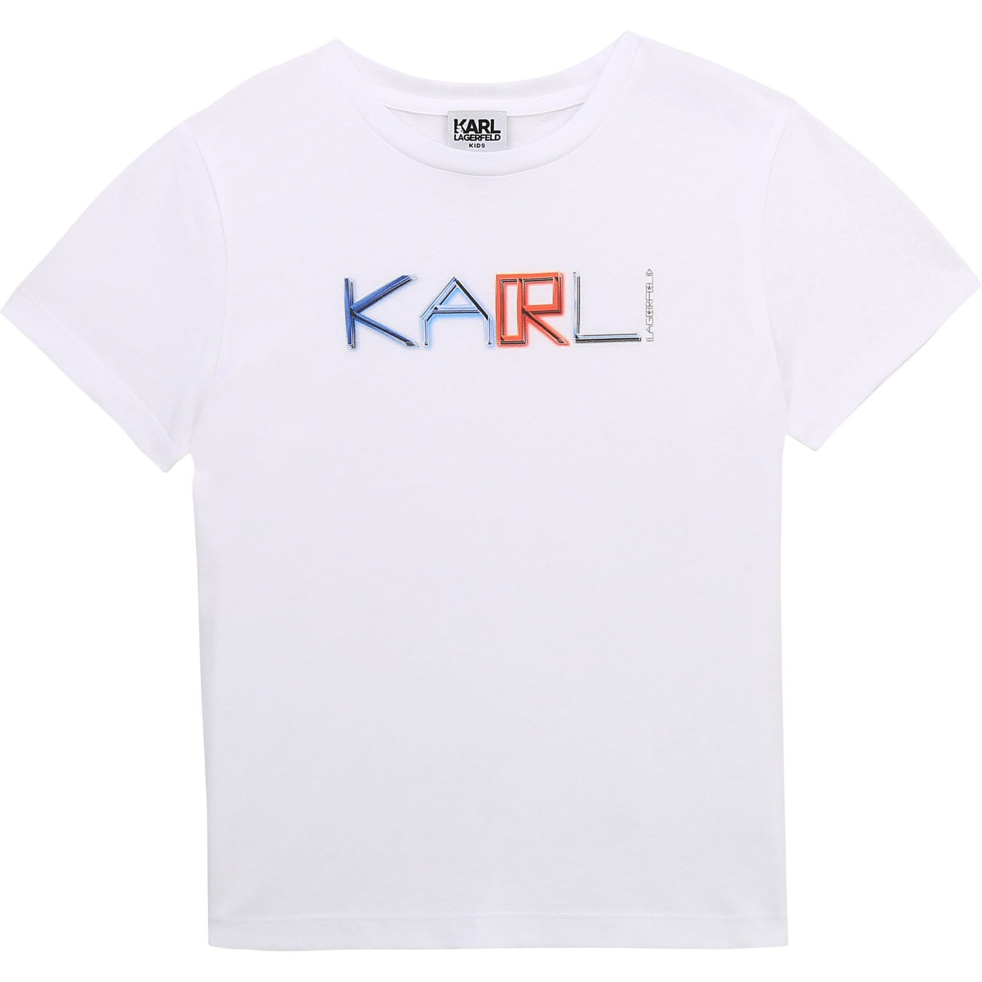 Karl Lagerfeld - Tetris Logo T Shirt - White