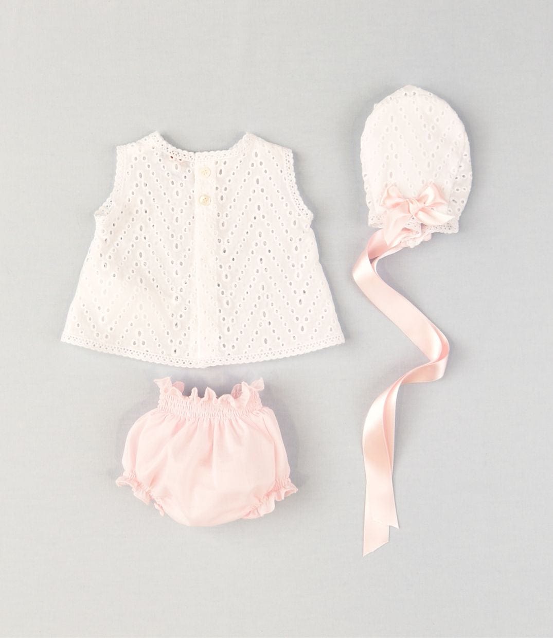 COCOTE - Three Piece Ribbon Dress Set - Pink