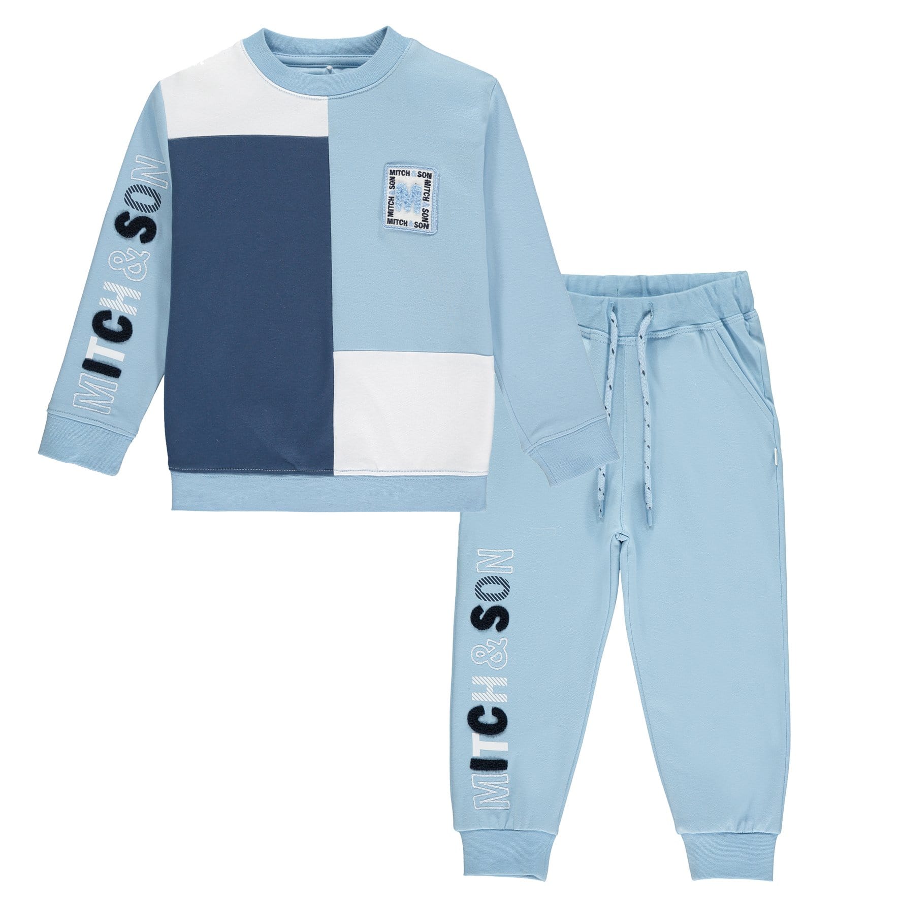 MITCH & SON - Colour Block Tracksuit - Blue
