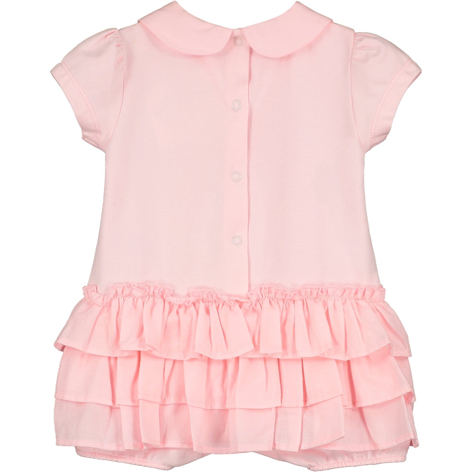 LITTLE A - Dorothy Voile Butterfly Print Romper - Pink