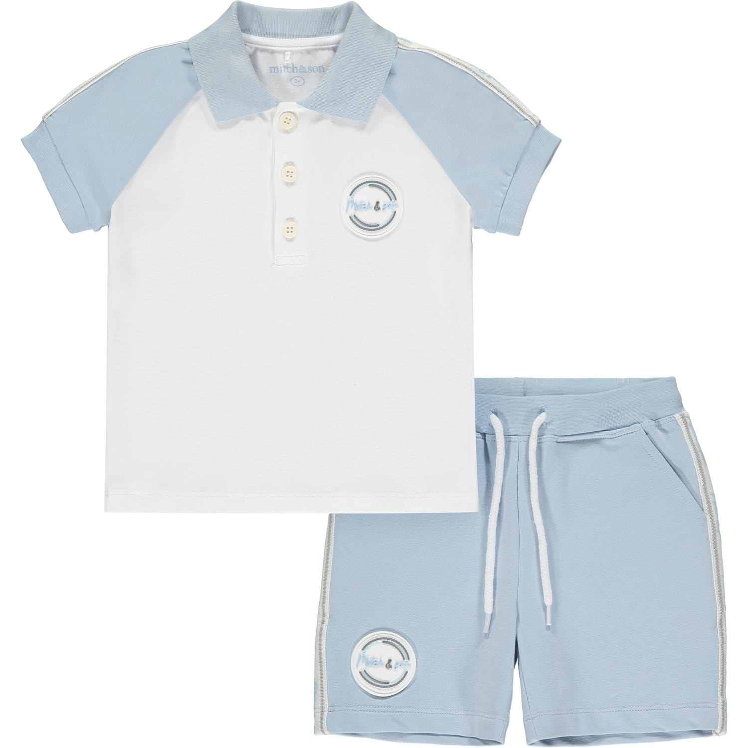 MITCH & SON - Alonzo Polo Short Set - Pale Blue