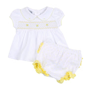 MAGNOLIA BABY - Ellens Spring Classics Smocked Set  - White