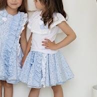 Daga - Flower Skirt Set - White