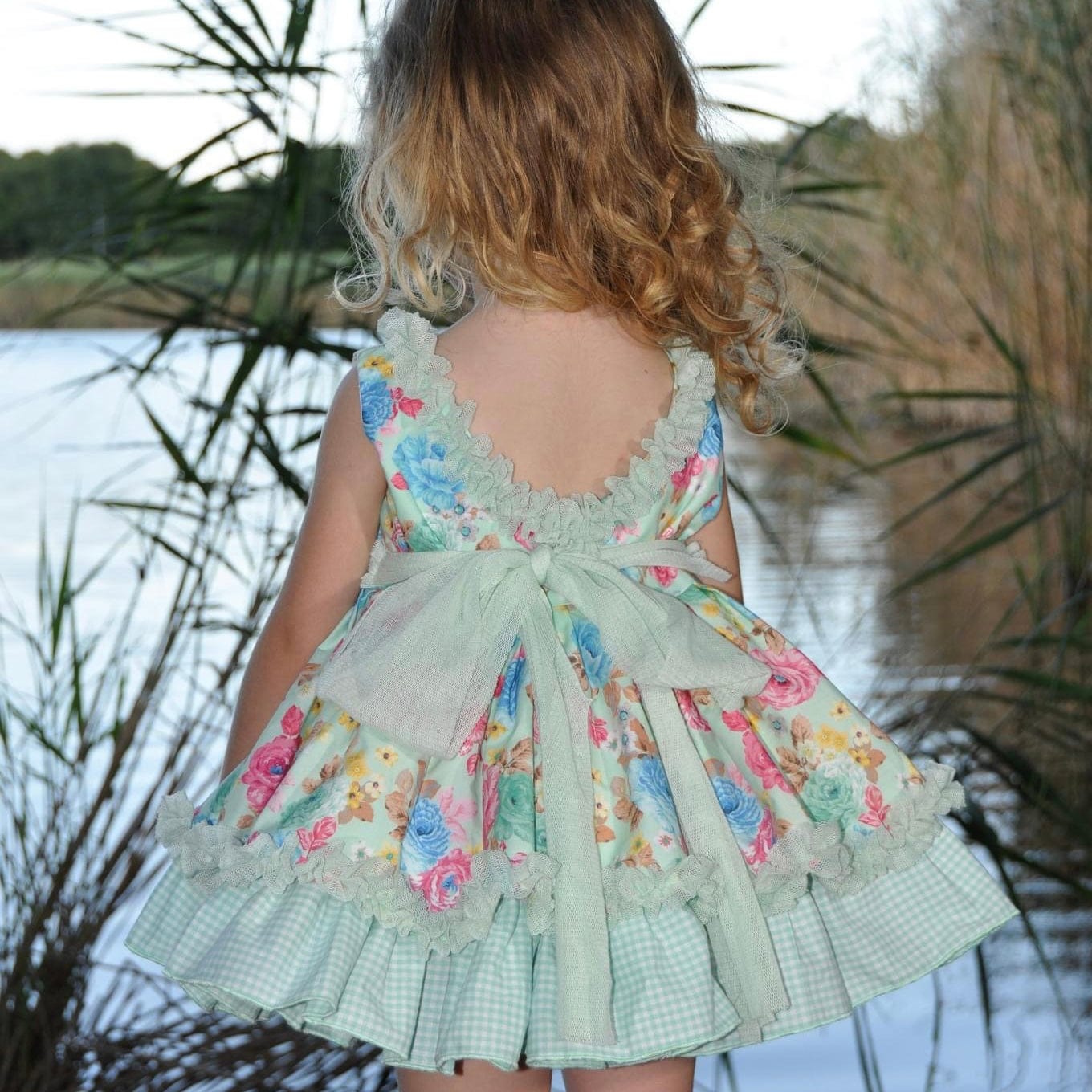 LA AMAPOLA - Gema Baby Dress - Mint