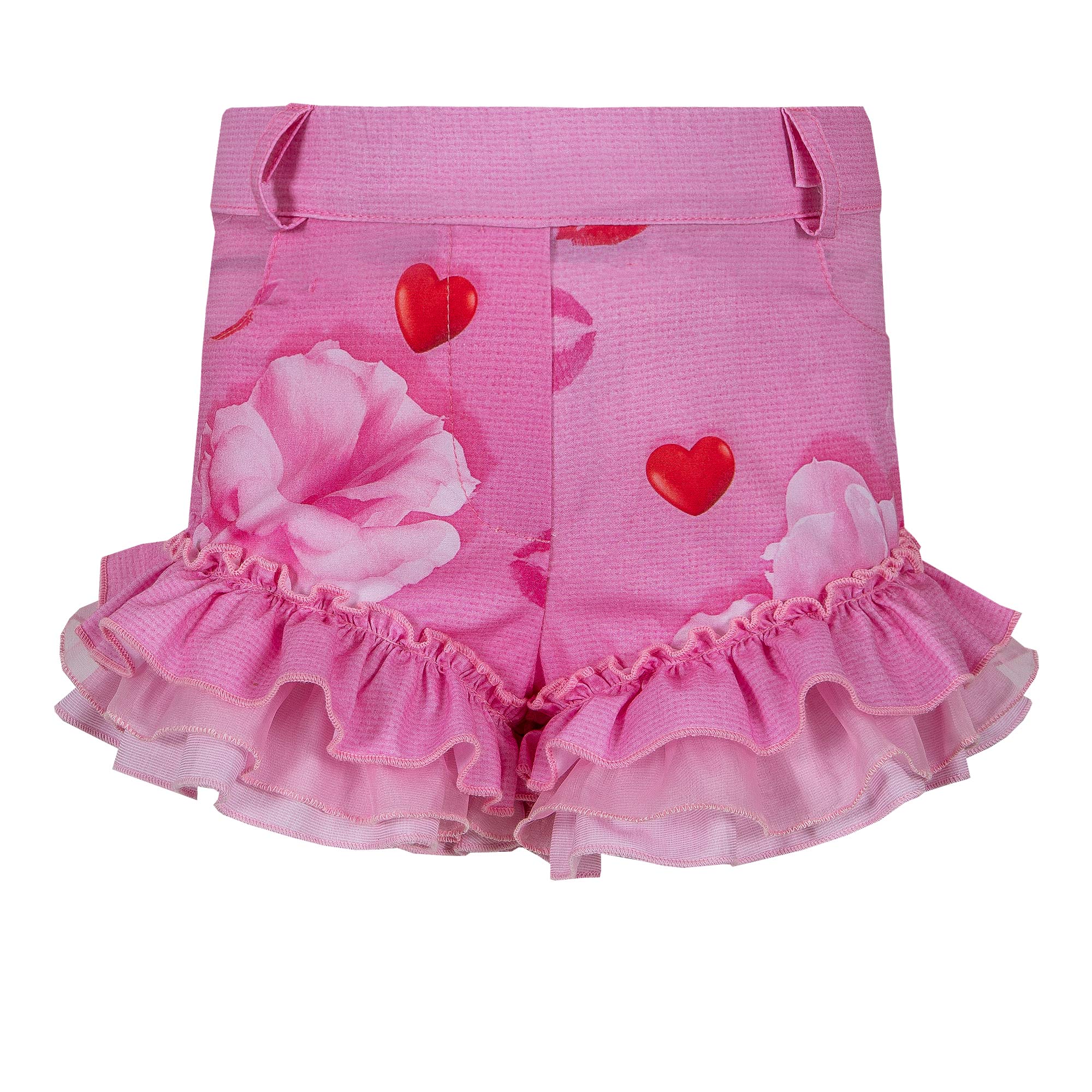 LAPIN HOUSE - Lips & Hearts Short Set - Pink