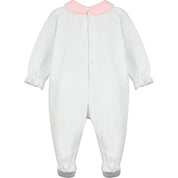 LITTLE A - Dana Diamanté Baby Grow - White