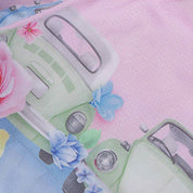 LAPIN HOUSE - Blouse & Car Short Set - Pink