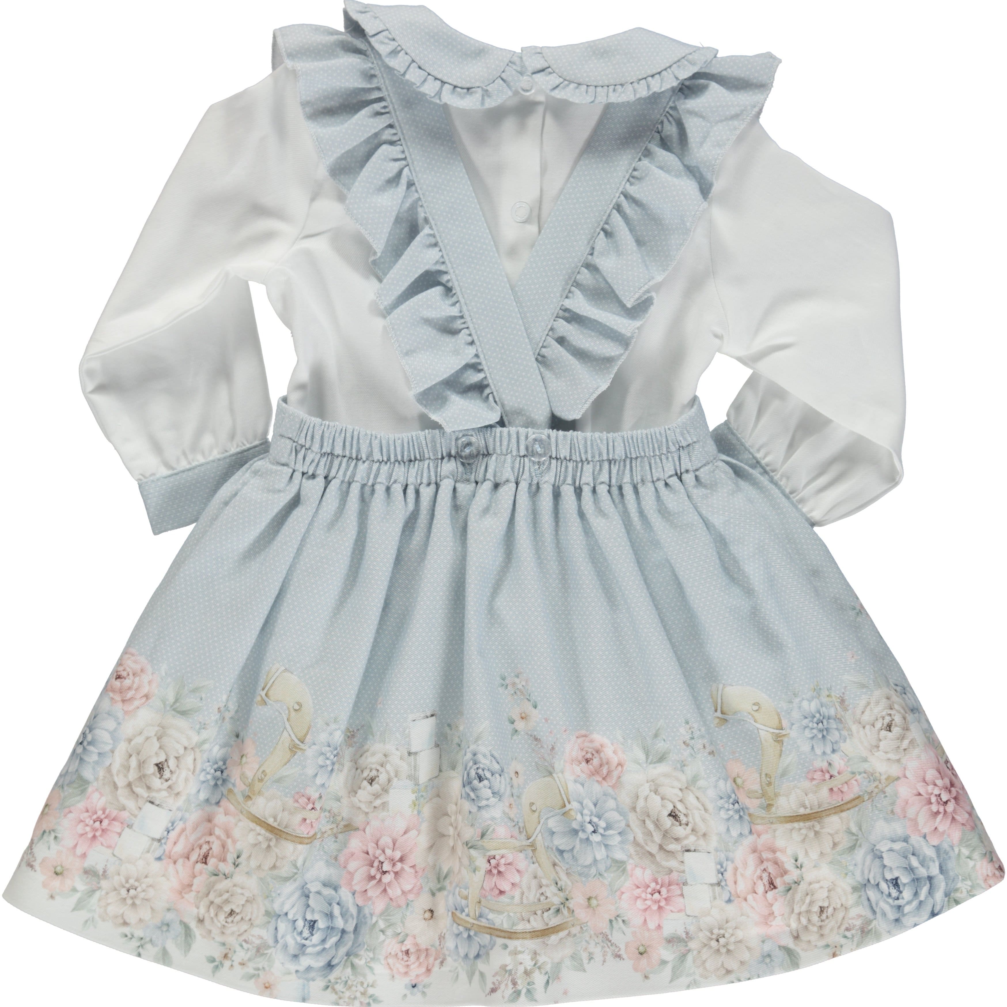 PICCOLA SPERANZA - Teddy Bear Pinafore - Blue