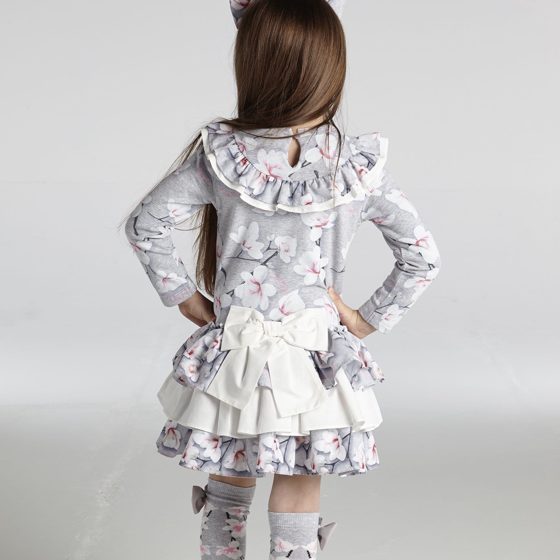 A DEE - Magnolia Print Frill Dress - Floral