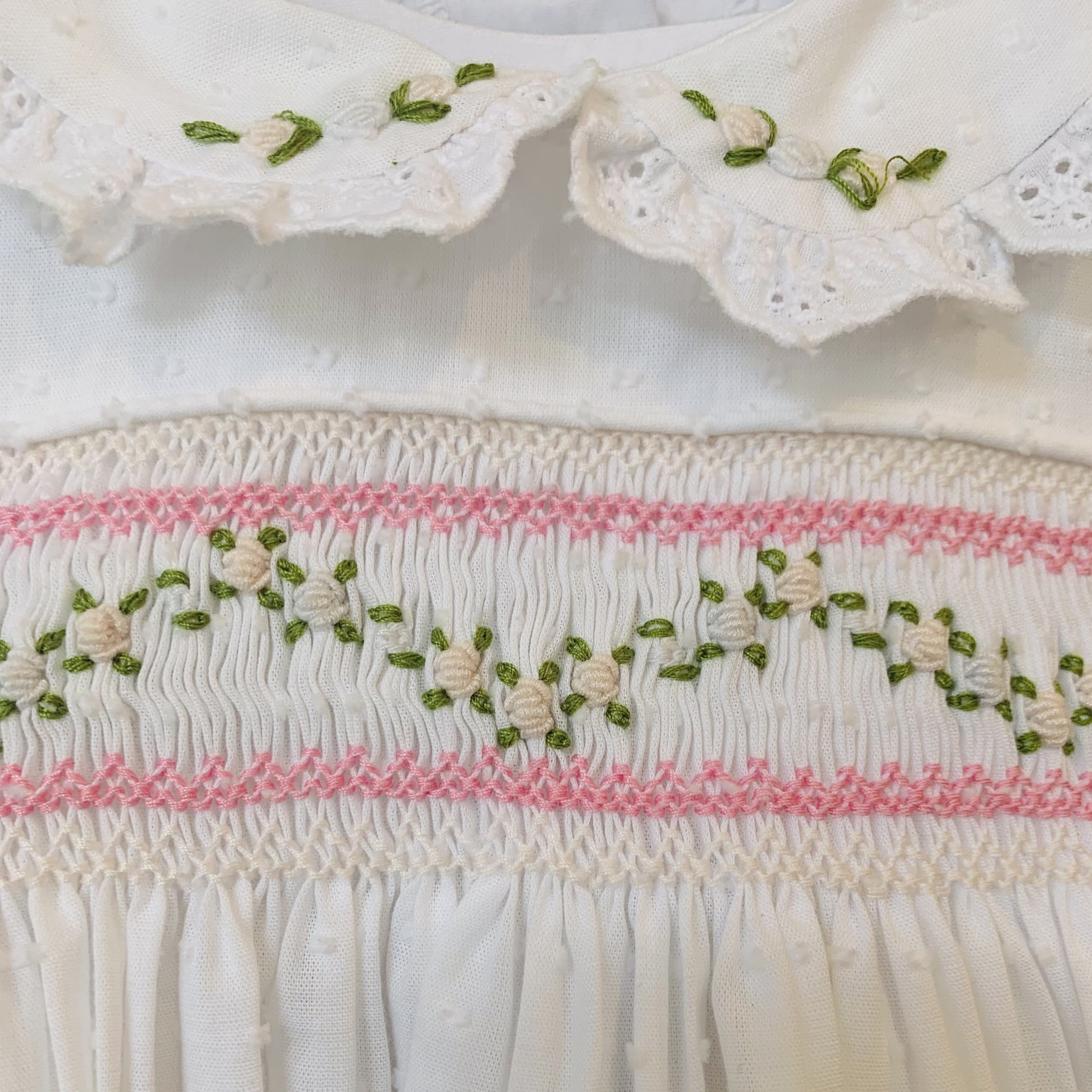 ANNAIFE - Exclusive Swiss Dot Garland Smock Dress