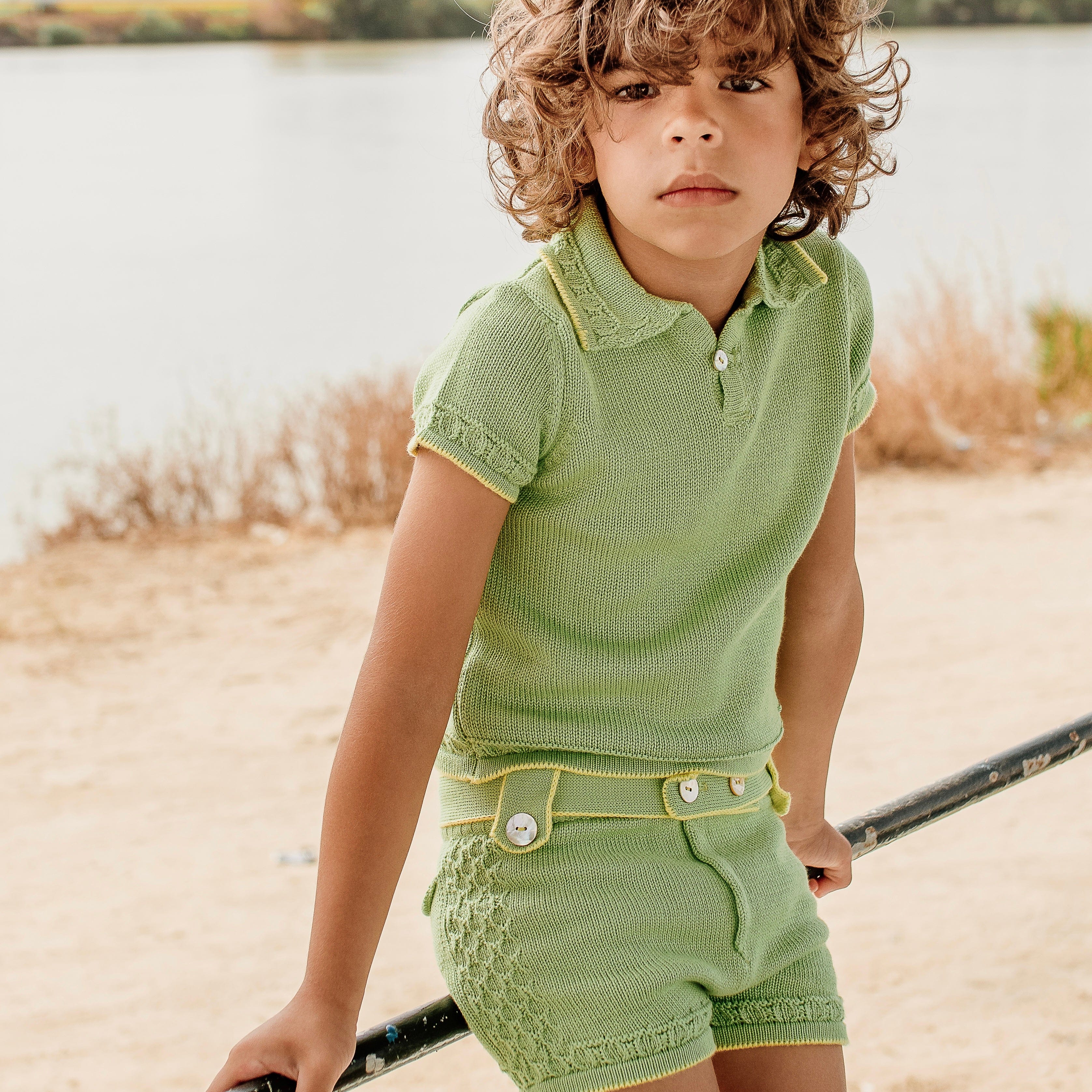 Rahigo Boys Camel & Cream 2 Piece Set