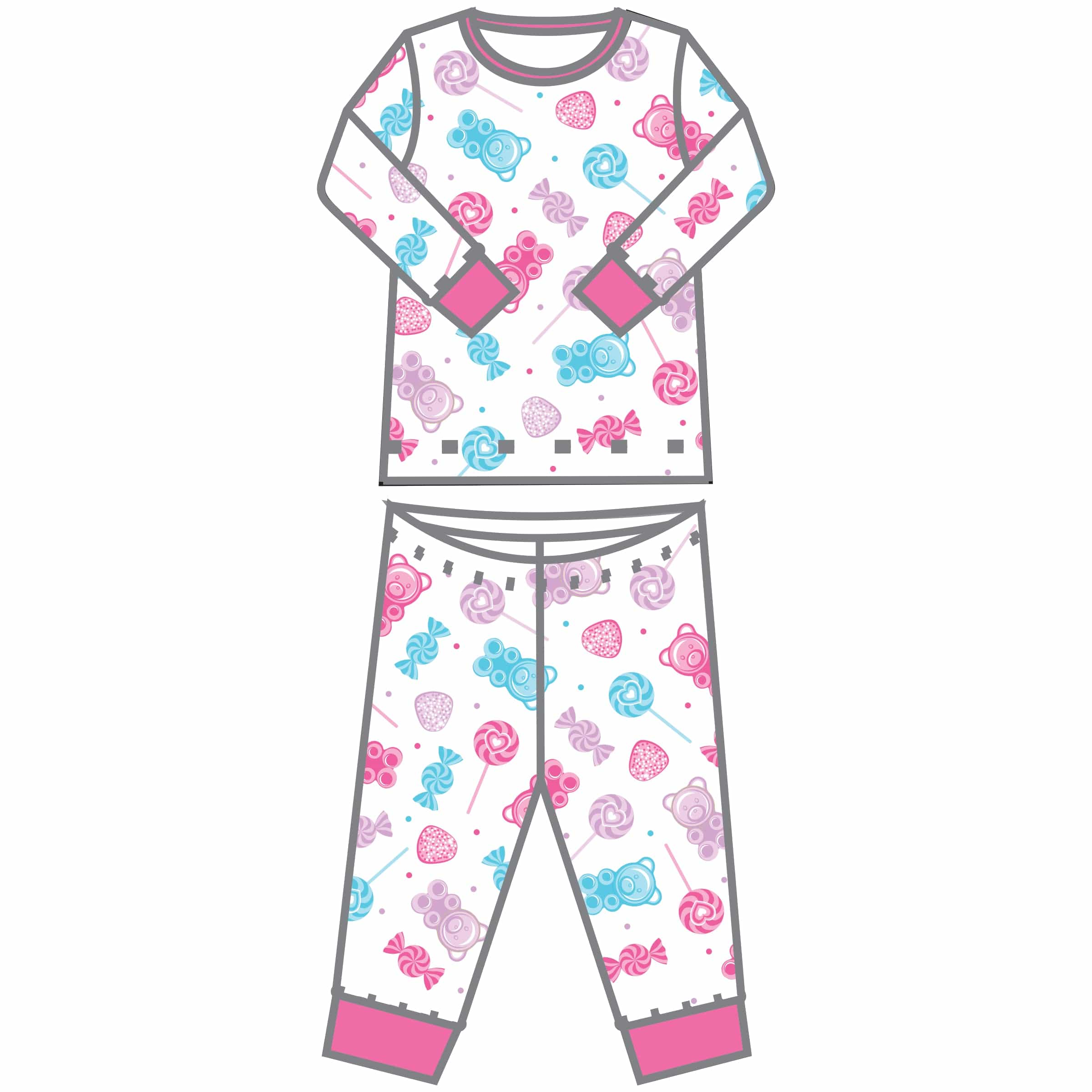 MAGNOLIA BABY - Sweeter Than Candy Pyjamas - White