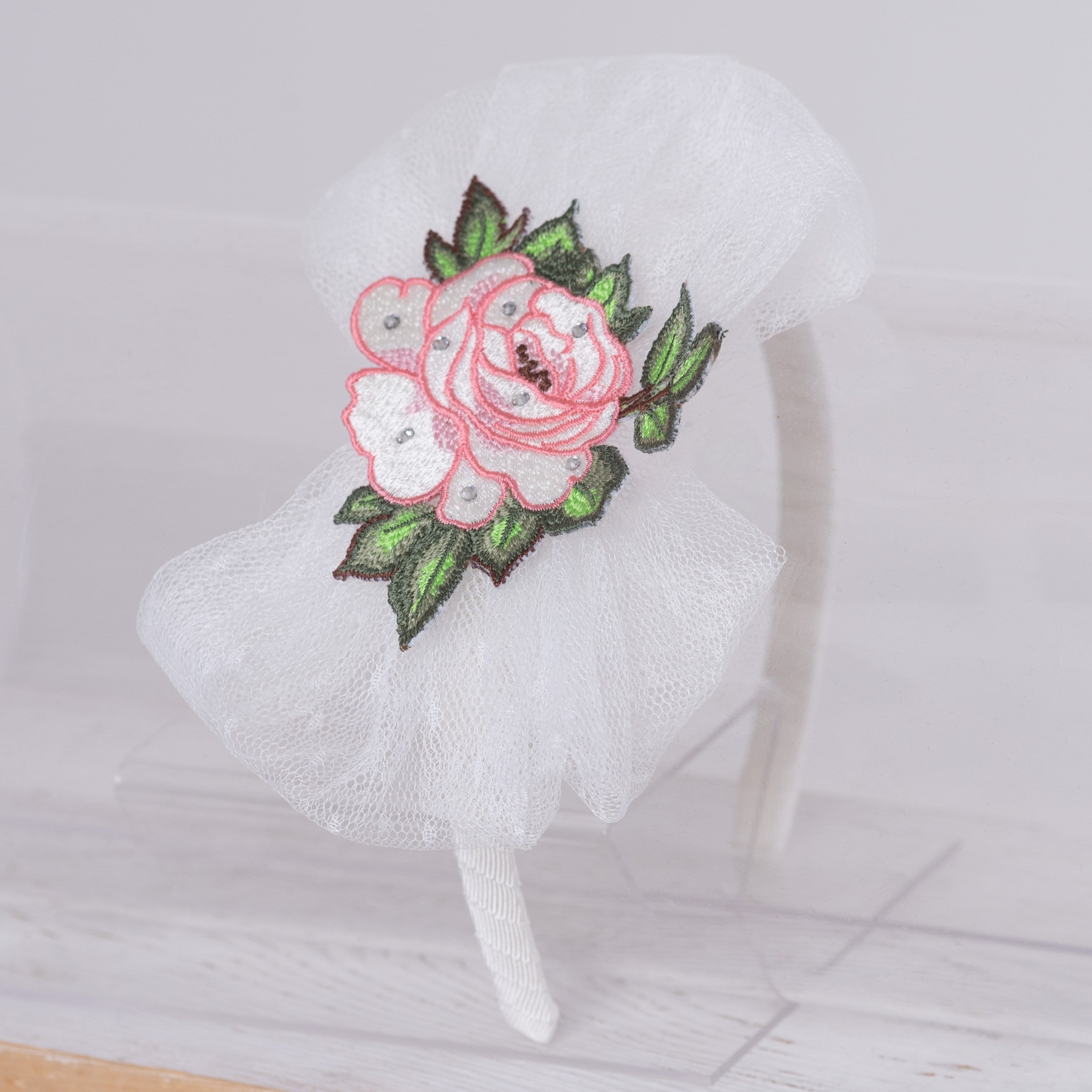 Daga - Rose Hairband - White