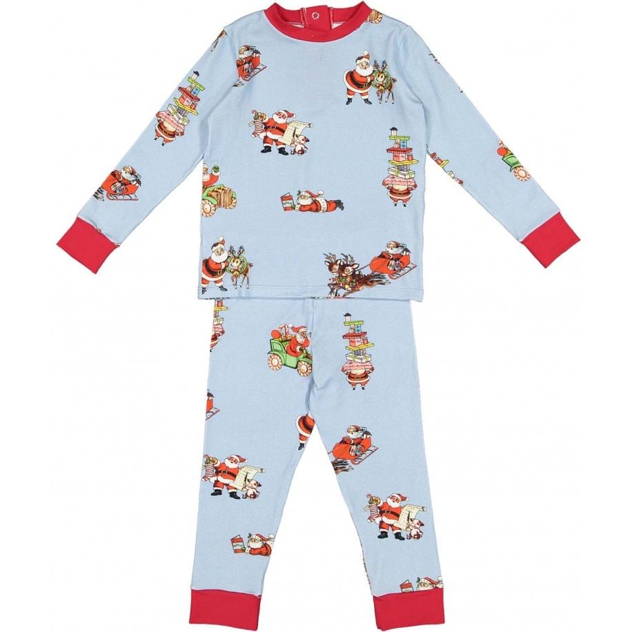 SAL & PIMENTA - Busy Santa Pyjamas - Blue