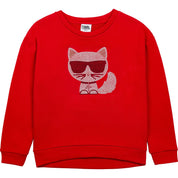 Karl Lagerfeld - Choupette Sweatshirt - Red