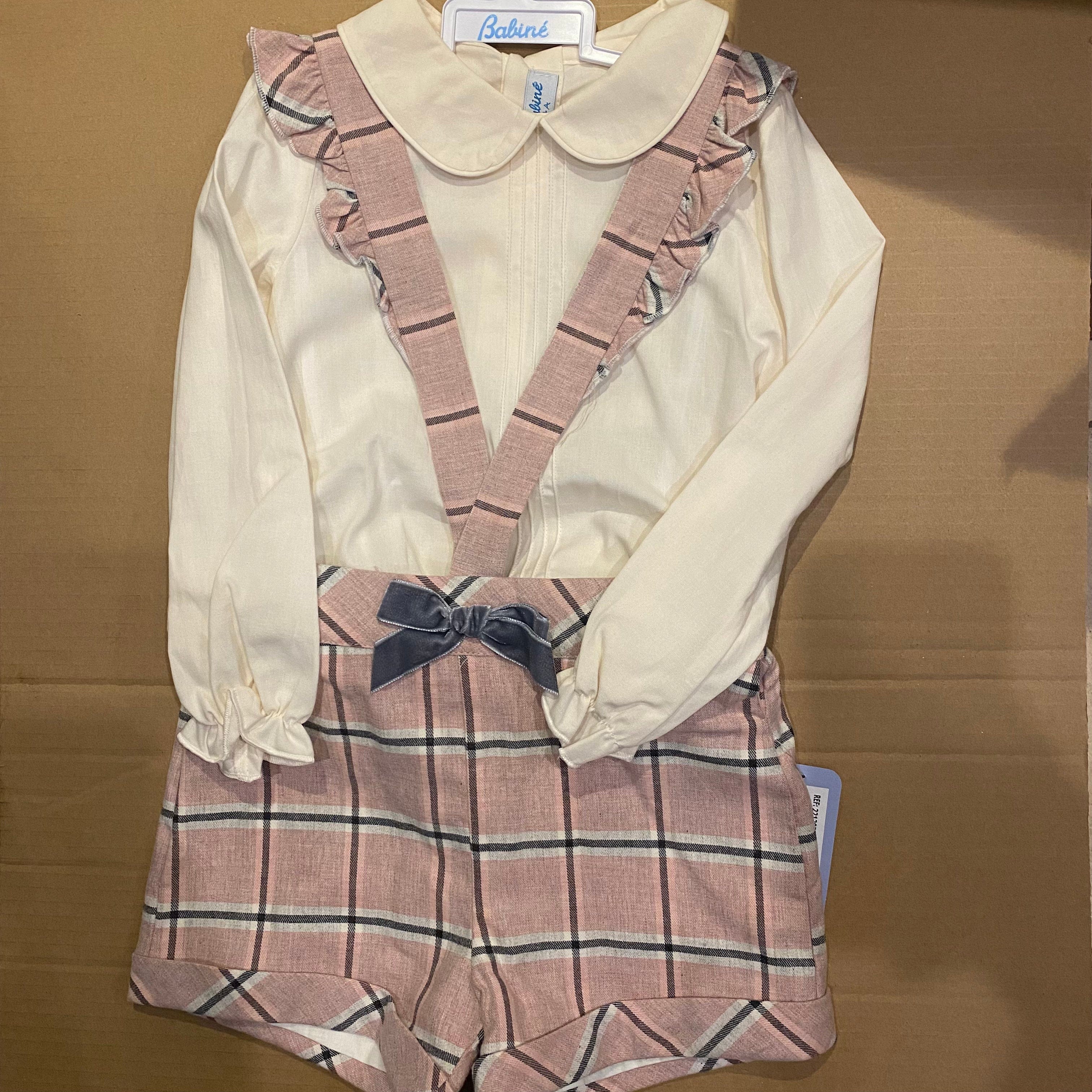 BABINE - Check Short Set - Pink