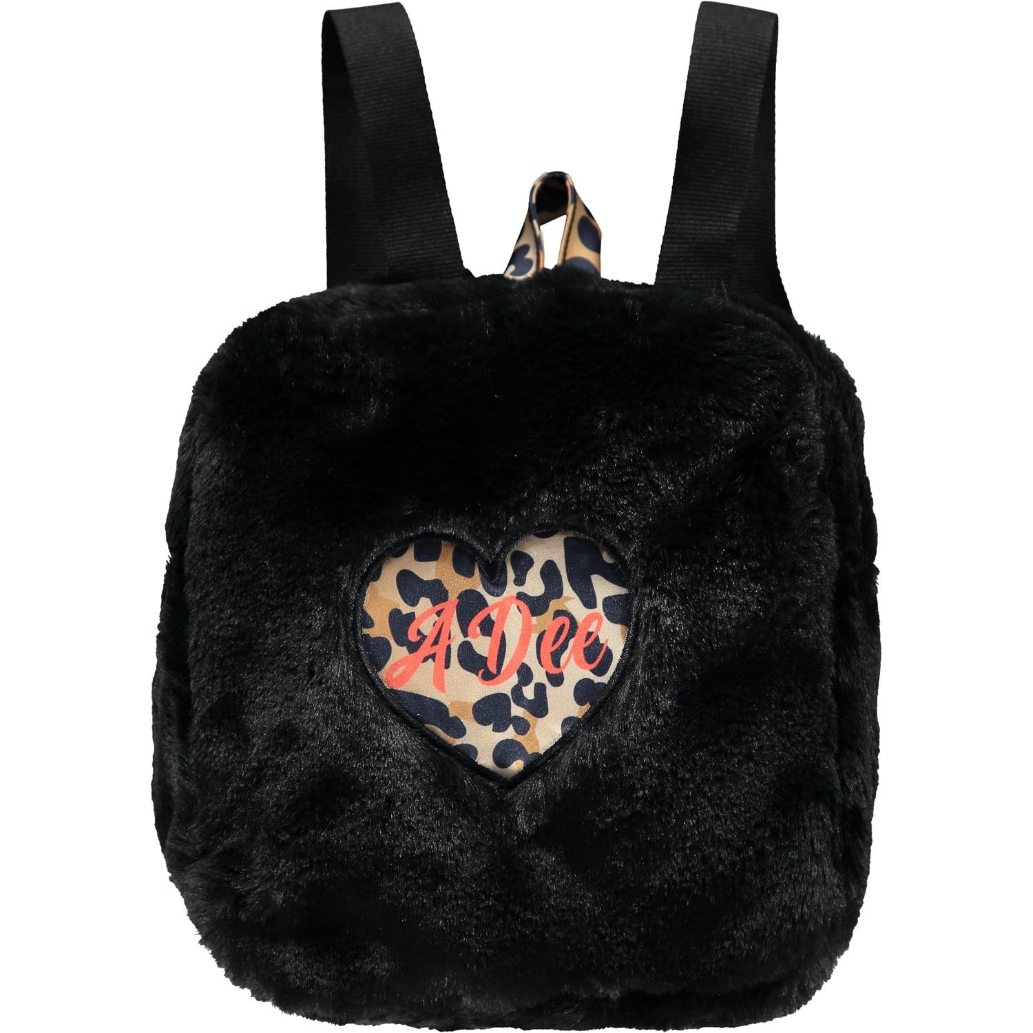 A DEE - Wild About Big Cats Faux Fur Bag - Black