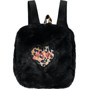 A DEE - Wild About Big Cats Faux Fur Bag - Black