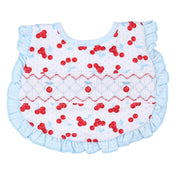 MAGNOLIA BABY - Sweet Cherries Smocked Four Piece Set  - White